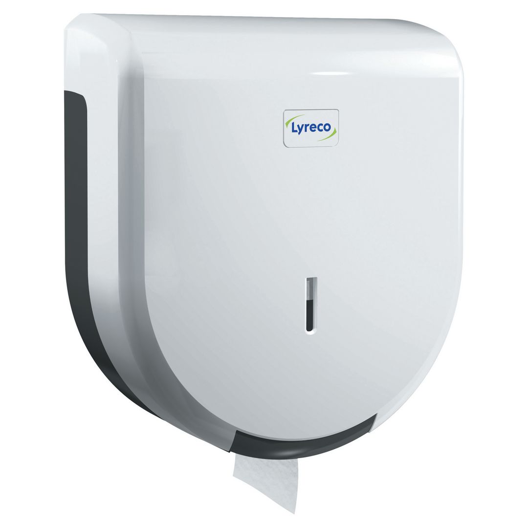 LYRECO Dispenser LYRECO Jumbo 200 vit | Städ och hygien - Toalettpapper och torkpapper - Hållare - Torkrullar | Kontorsexperten