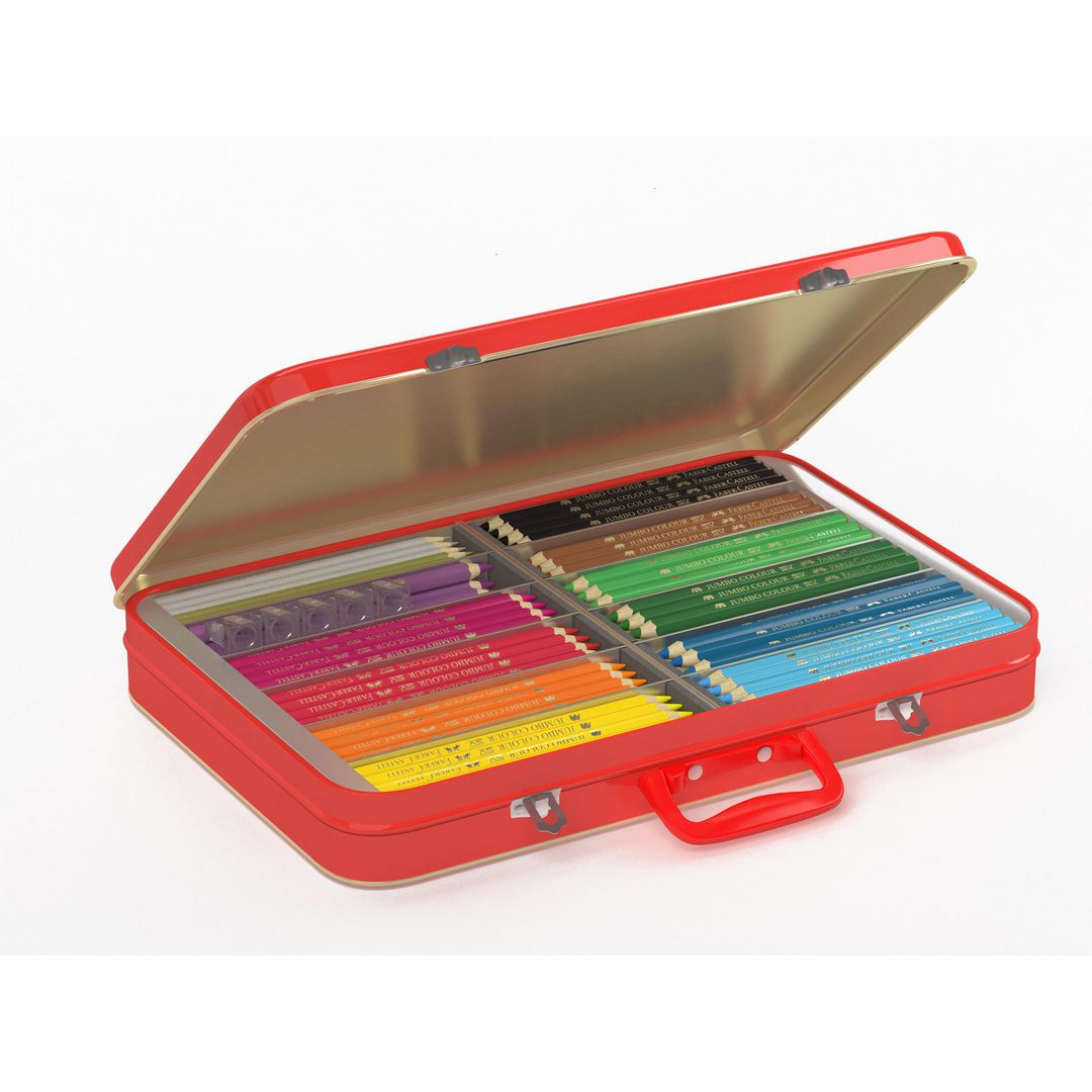 FABER-CASTELL Färgpenna Triangular 240/fp | Skola och förskola - Pennor och tillbehör - Färgpennor - Trekantsgrepp | Kontorsexperten