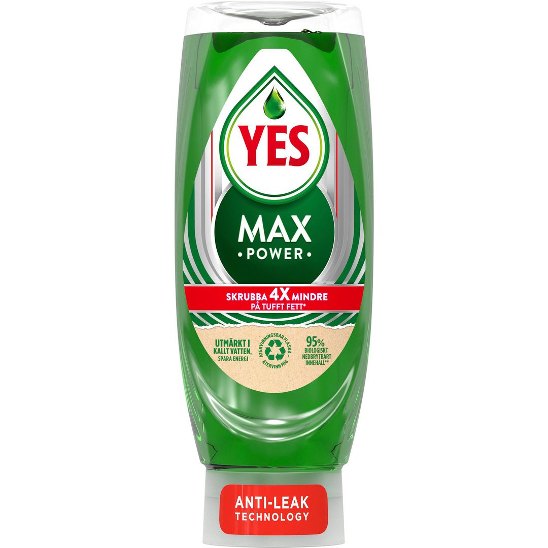 YES Handdiskmedel Max Power 450ml | Städ och hygien - Diskrengöring - Handdiskmedel | Kontorsexperten
