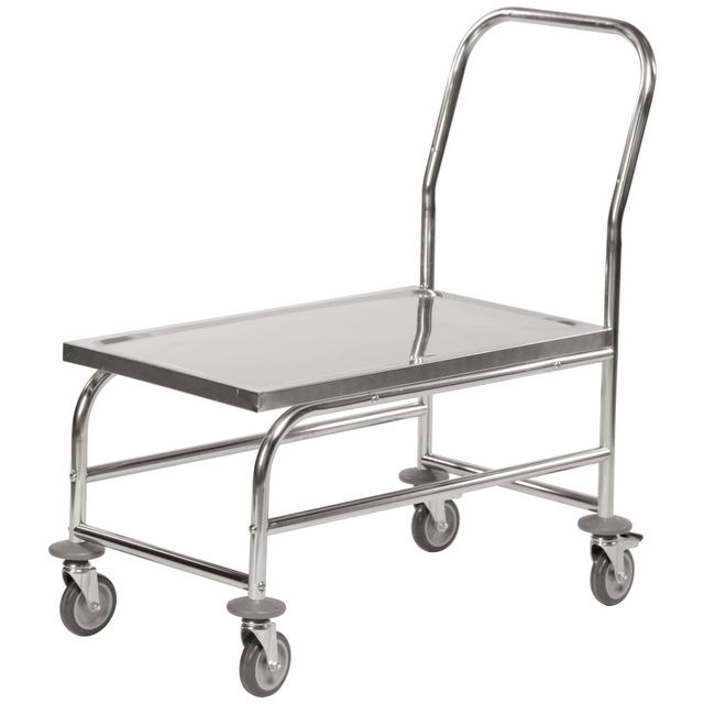 Platåvagn Rostfri | Emballage och lagerutrustning - Lagerutrustning - Rullvagnar | Kontorsexperten