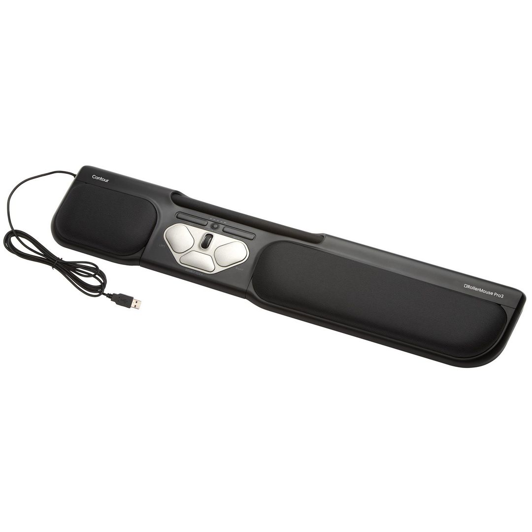 CONTOUR RollerMouse Pro 3 svart kabel | Datorprodukter - Kringutrustning - Ergonomiska Pekdon | Kontorsexperten