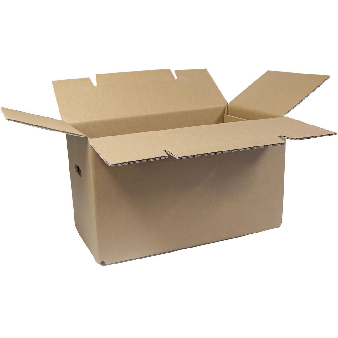 Flyttlåda 650x350x370mm | Emballage och lagerutrustning - Lådor och well - Flyttlådor | Kontorsexperten