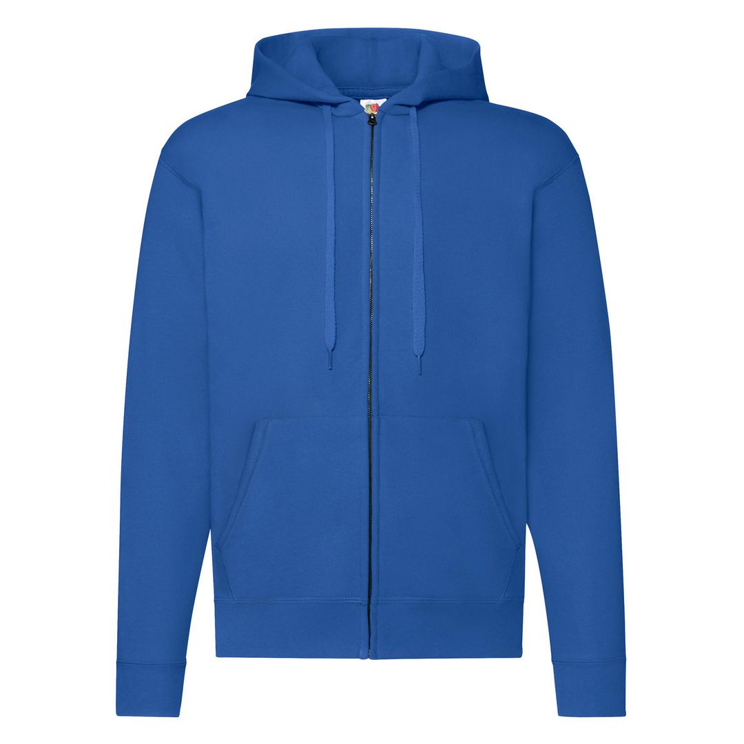 FRUIT OF THE LOOM Zip Hoodie kungsblå 2L | Yrkeskläder - Tröjor och Sweatshirts - Zip-tröjor | Kontorsexperten