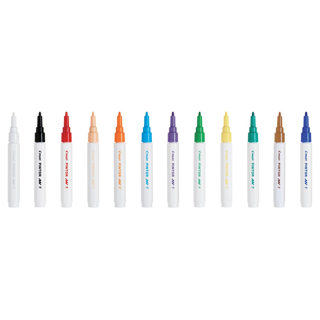 PILOT Märkpenna Pintor F 6 färger/fp | Kontorsmaterial - Pennor - Märkpennor - Rund spets | Kontorsexperten