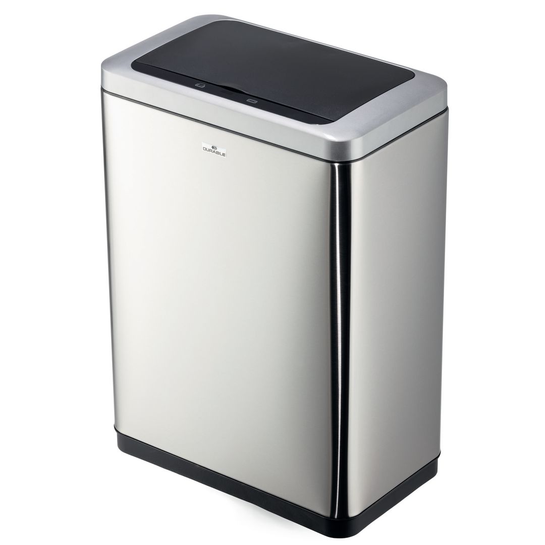 DURABLE Papperskorg med sensor No Touch 2x20L | Städ och hygien - Avfallshantering och källsortering - Papperskorgar | Kontorsexperten