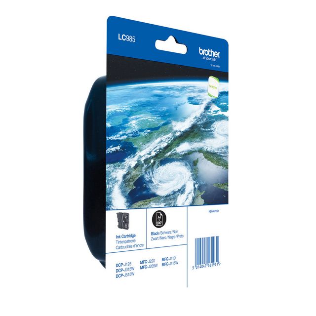 Brother Bläckpatron, LC985, LC-985BK, Innobella™, svart, singelförpackning | Toner och bläck - Bläckpatroner - Bläckpatroner Brother | Kontorsexperten