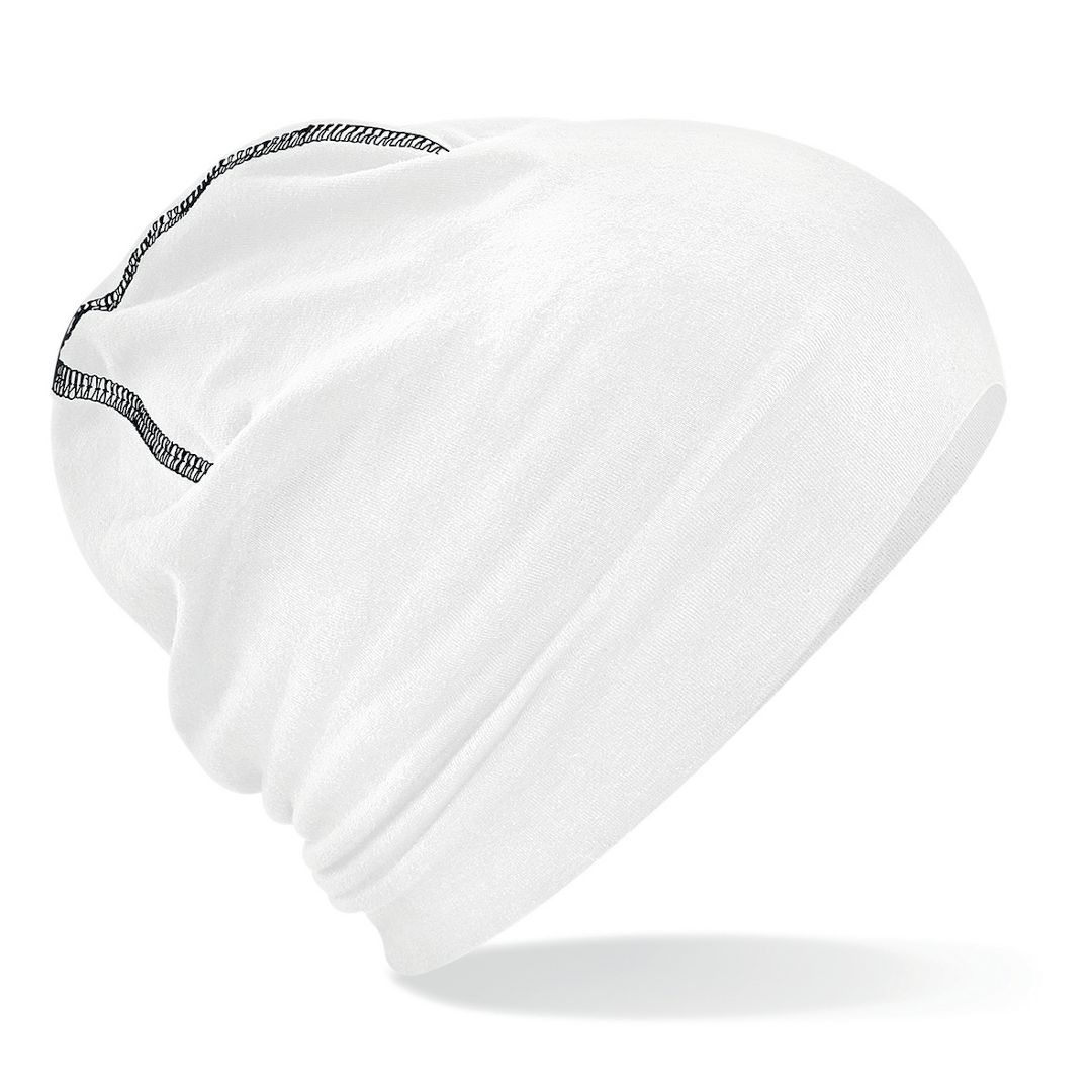FRUIT OF THE LOOM Beanie vit/svart onesize | Yrkeskläder - Mössor och kepsar - Funktionsmössor | Kontorsexperten