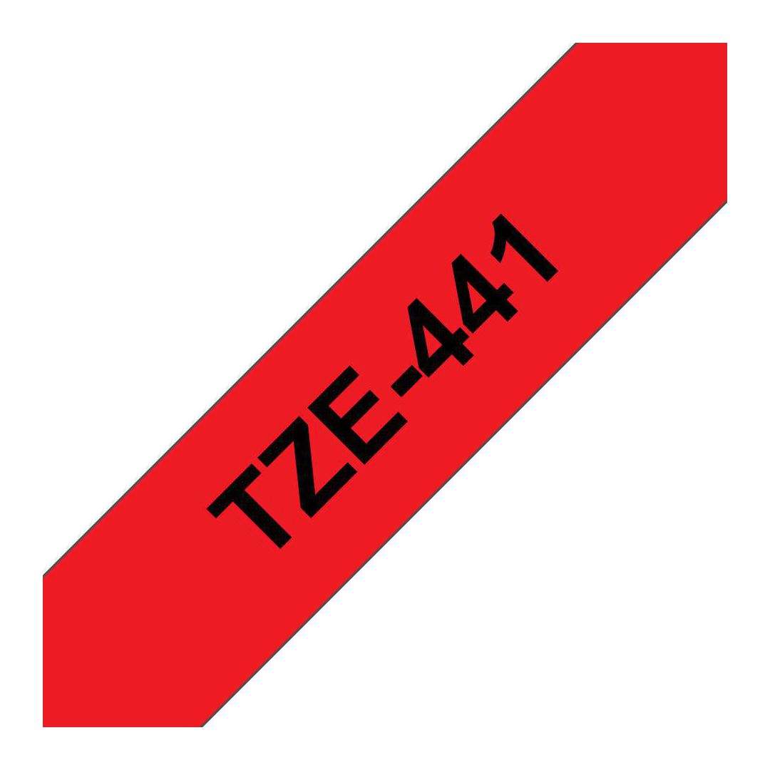 BROTHER Tape TZE441 18mm svart på röd | Kontorsmaskiner - Märkmaskiner och tape - Tape - Brother TZ | Kontorsexperten