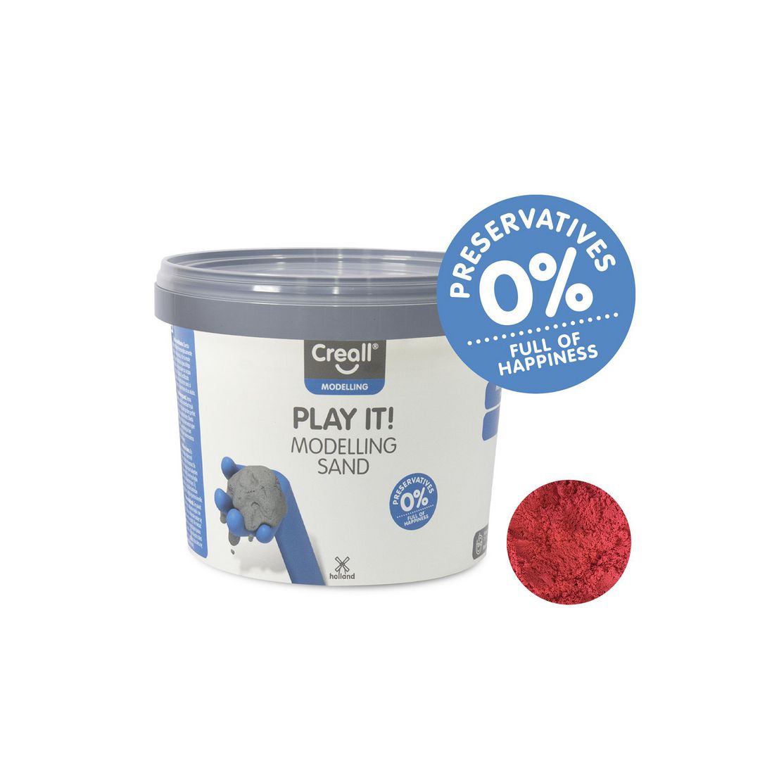 CREALL Leksand röd 750 g | Skola och förskola - Bild och form - Lera och sand | Kontorsexperten