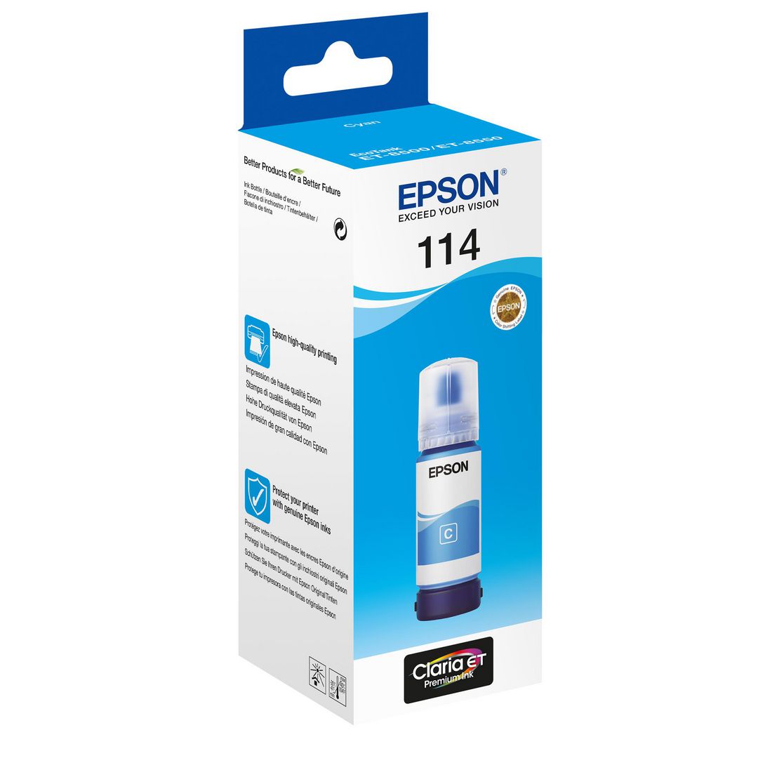 EPSON Bläckpatron 114 EcoTank 2,3K C | Toner och bläck - Bläckpatroner - Bläckpatroner Epson | Kontorsexperten