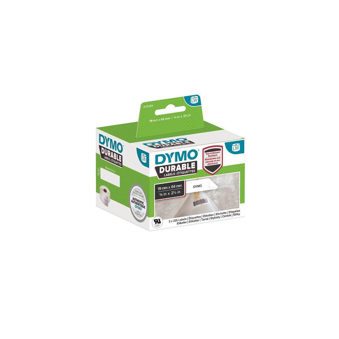 DYMO Etikett LW Durable 19x64mm 2/fp | Kontorsmaskiner - Etikettskrivare och etiketter - Etiketter - Dymo | Kontorsexperten