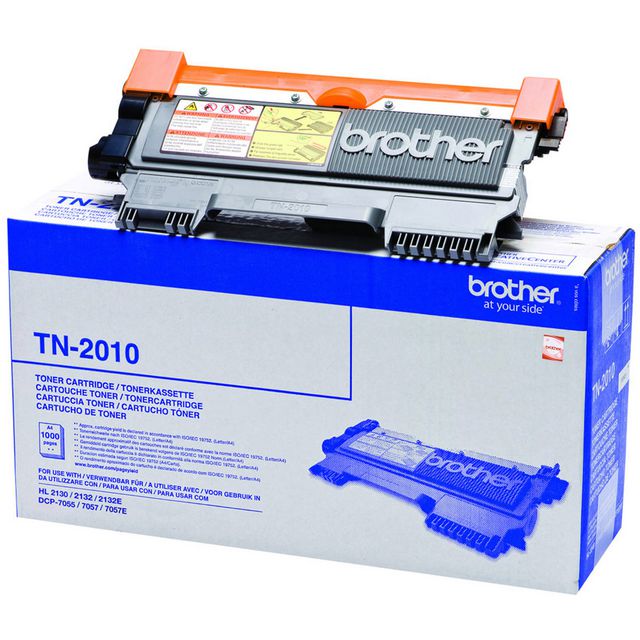 BROTHER Toner, TN-2010, svart, singelförpackning | Toner och bläck - Tonerkassetter - Toner Brother | Kontorsexperten