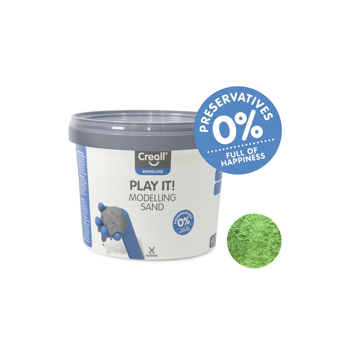 CREALL Leksand grön 750 g | Skola och förskola - Bild och form - Lera och sand | Kontorsexperten