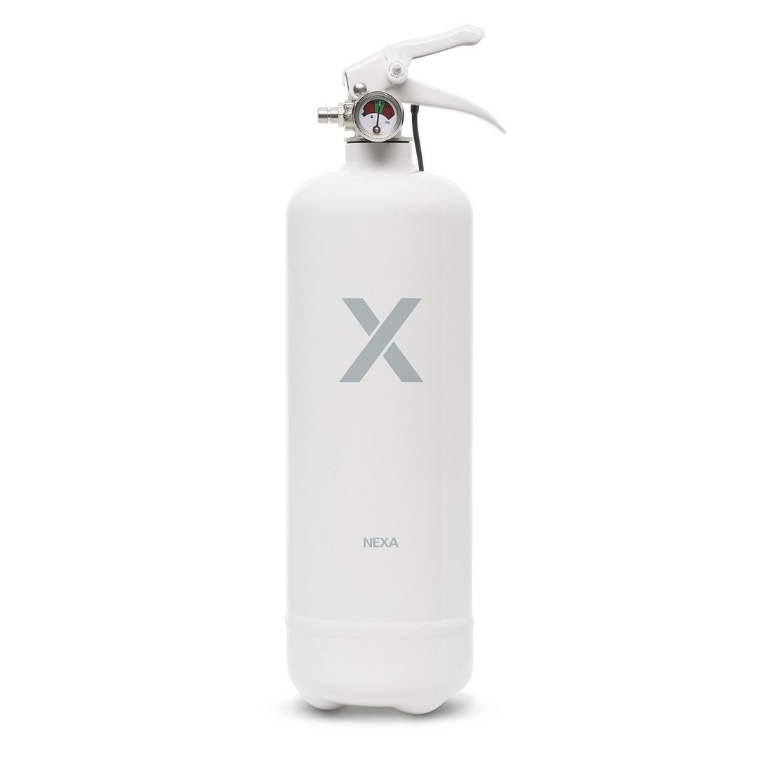 NEXA Brandsläckare 1kg pulver vit | Skyddsutrustning - Brandsäkerhet - Brandsläckare | Kontorsexperten