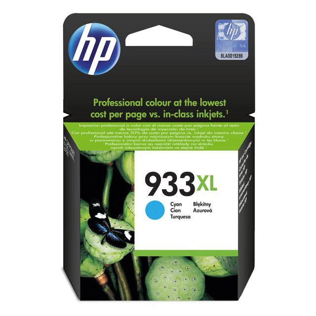 HP Bläckpatron CN054AE 933XL Cyan | Toner och bläck - Bläckpatroner - Bläckpatroner HP | Kontorsexperten