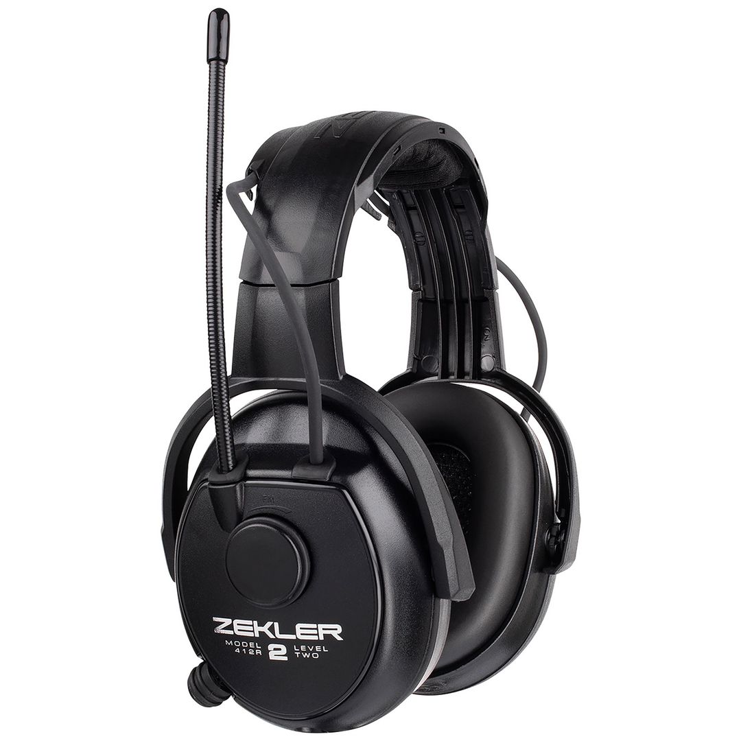 ZEKLER Hörselkåpa 412R Radio Svart | Skyddsutrustning - Hörselskydd - Hörselkåpor aktiva | Kontorsexperten