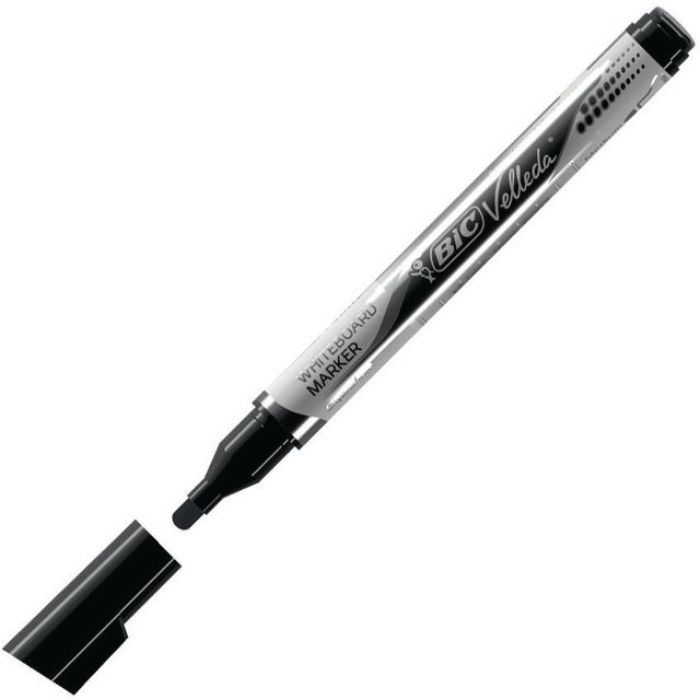 BIC VELLEDA Whiteboardpenna Velleda® medelfin kulspets, svart | Kontorsmaterial - Pennor - Whiteboardpennor - Rund spets | Kontorsexperten