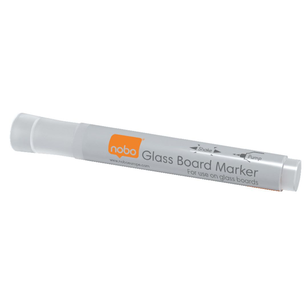 NOBO Whiteboardpenna glas vit 4/fp | Kontorsmaterial - Pennor - Whiteboardpennor - Rund spets | Kontorsexperten