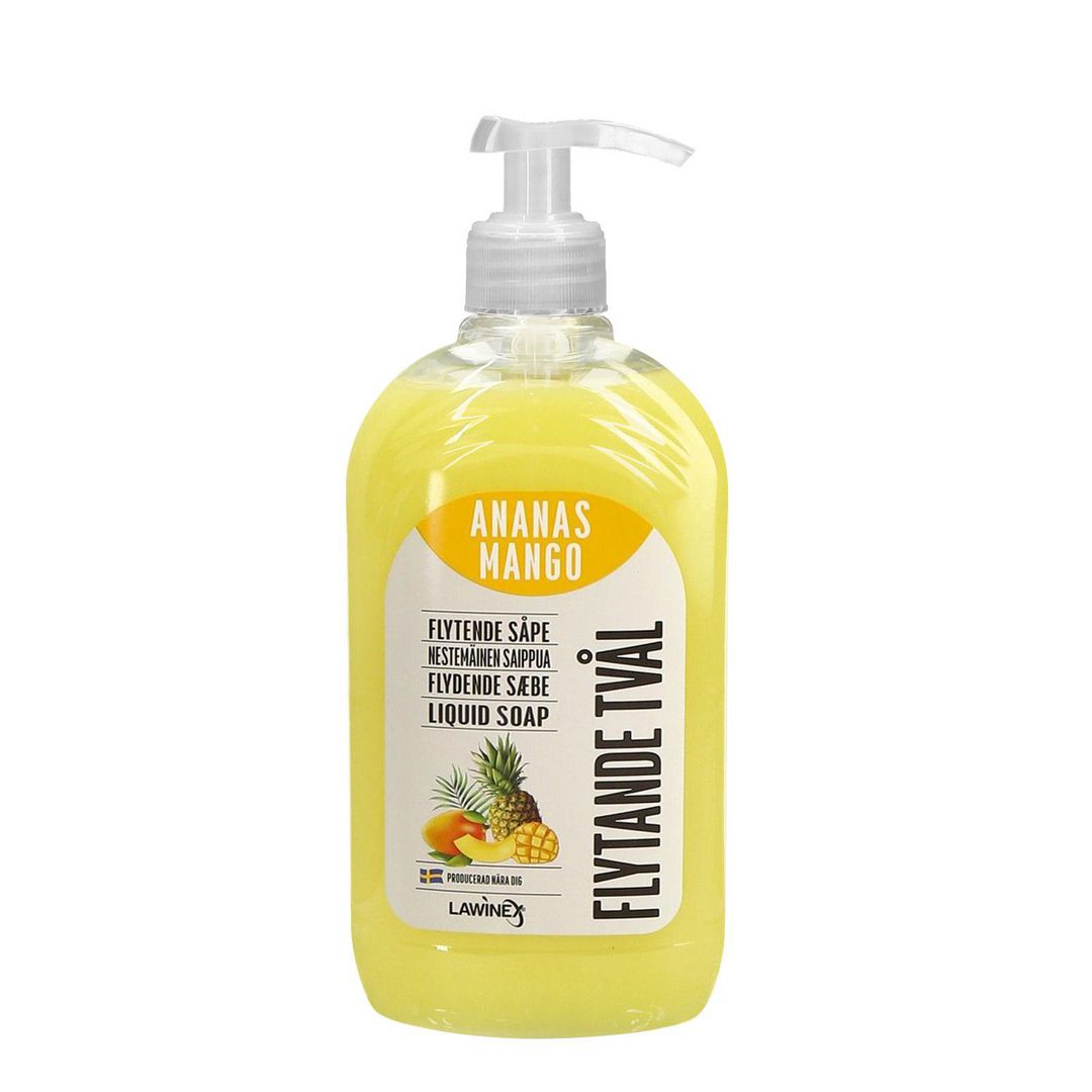 LAWINEX Tvål Ananas och Mango 500ml | Städ och hygien - Tvål och hygien - Tvål - Flytande | Kontorsexperten