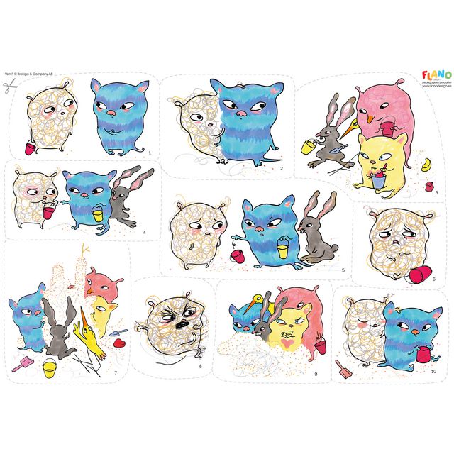 Flanosats Vems kompis? | Skola och förskola - Lekmaterial - Flanellograf | Kontorsexperten