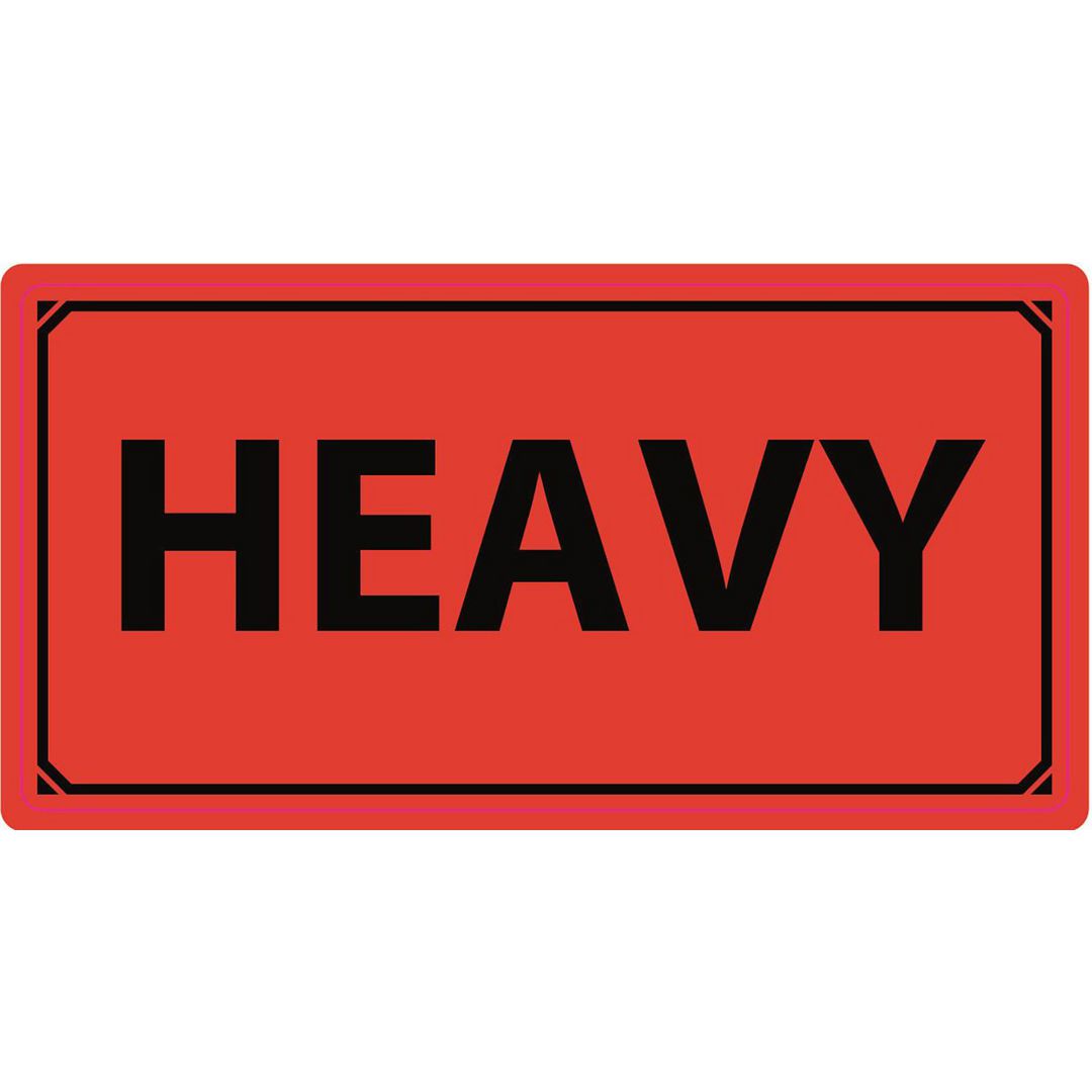 Varningsetikett HEAVY 1000/rl | Emballage och lagerutrustning - Etiketter och godsmärkning - Varningsetiketter | Kontorsexperten