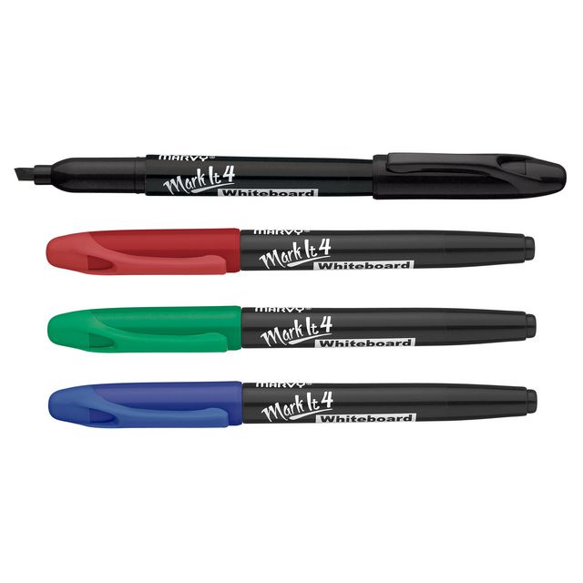 MARVY Whiteboardpenna sned 4/fp | Kontorsmaterial - Pennor - Whiteboardpennor - Rund spets | Kontorsexperten