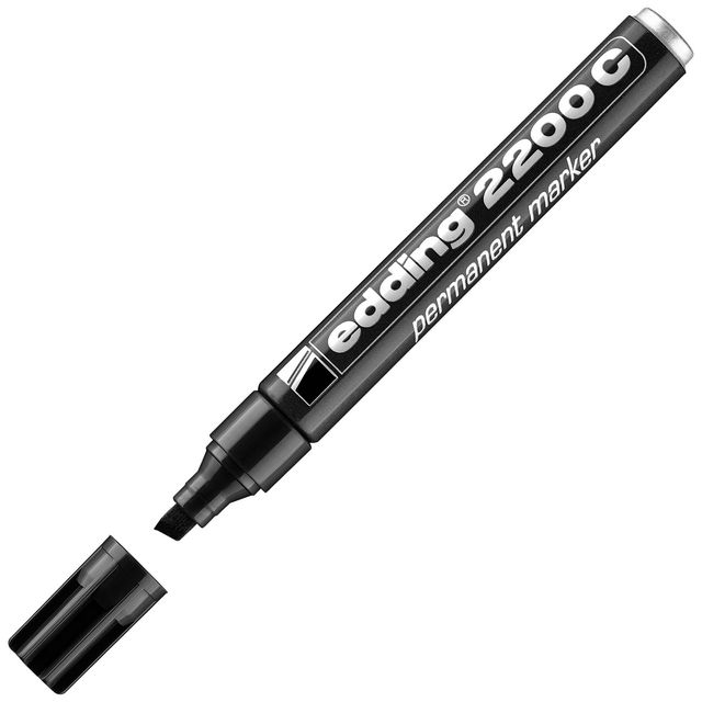 EDDING Märkpenna permanent 2200C snedskuren spets 1–5mm svart | Kontorsmaterial - Pennor - Märkpennor - Skuren spets | Kontorsexperten