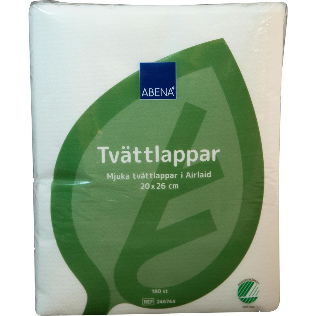 ABENA Tvättlapp Airlaid 20x26cm 180/fp | Städ och hygien - Tvål och hygien - Tvättlappar | Kontorsexperten