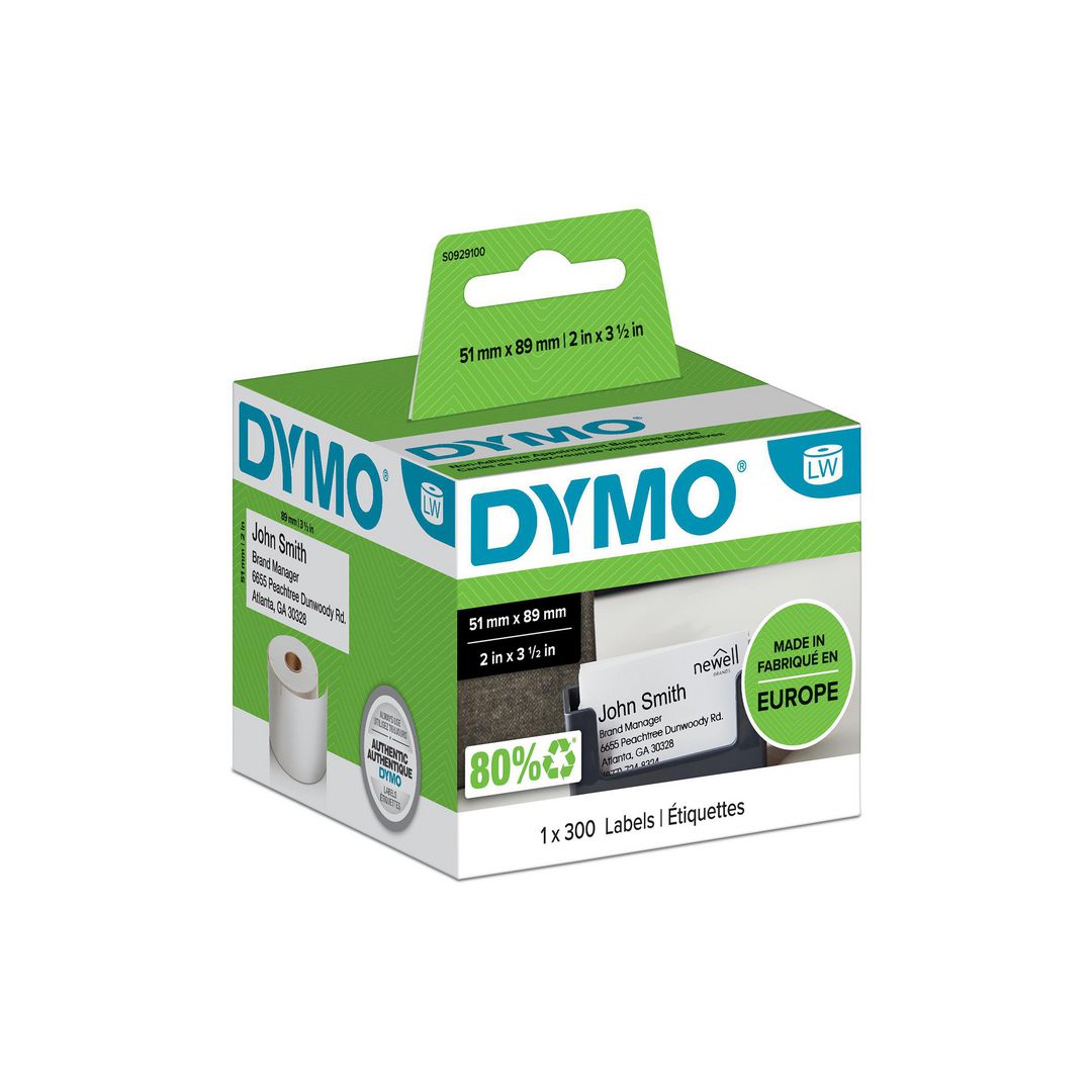 DYMO Etikett limfri 51x89mm 300/fp | Kontorsmaskiner - Etikettskrivare och etiketter - Etiketter - Dymo | Kontorsexperten
