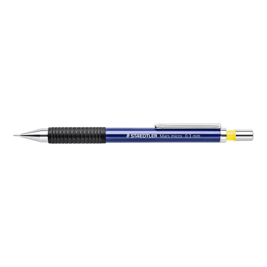 Staedtler Stiftpenna, Mars Micro, 0,3 mm B-stift, pennkropp med greppzon, blå | Kontorsmaterial - Pennor - Stiftpennor | Kontorsexperten