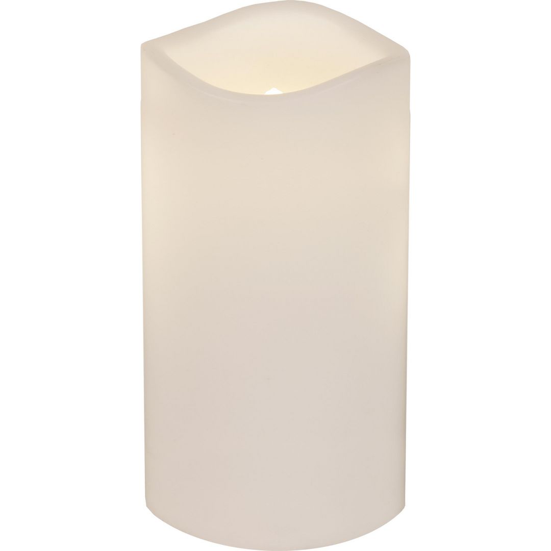 STAR TRADING Blockljus Paul LED 15cm vit | Kök och servering - Ljus och tillbehör - LED-Ljus | Kontorsexperten