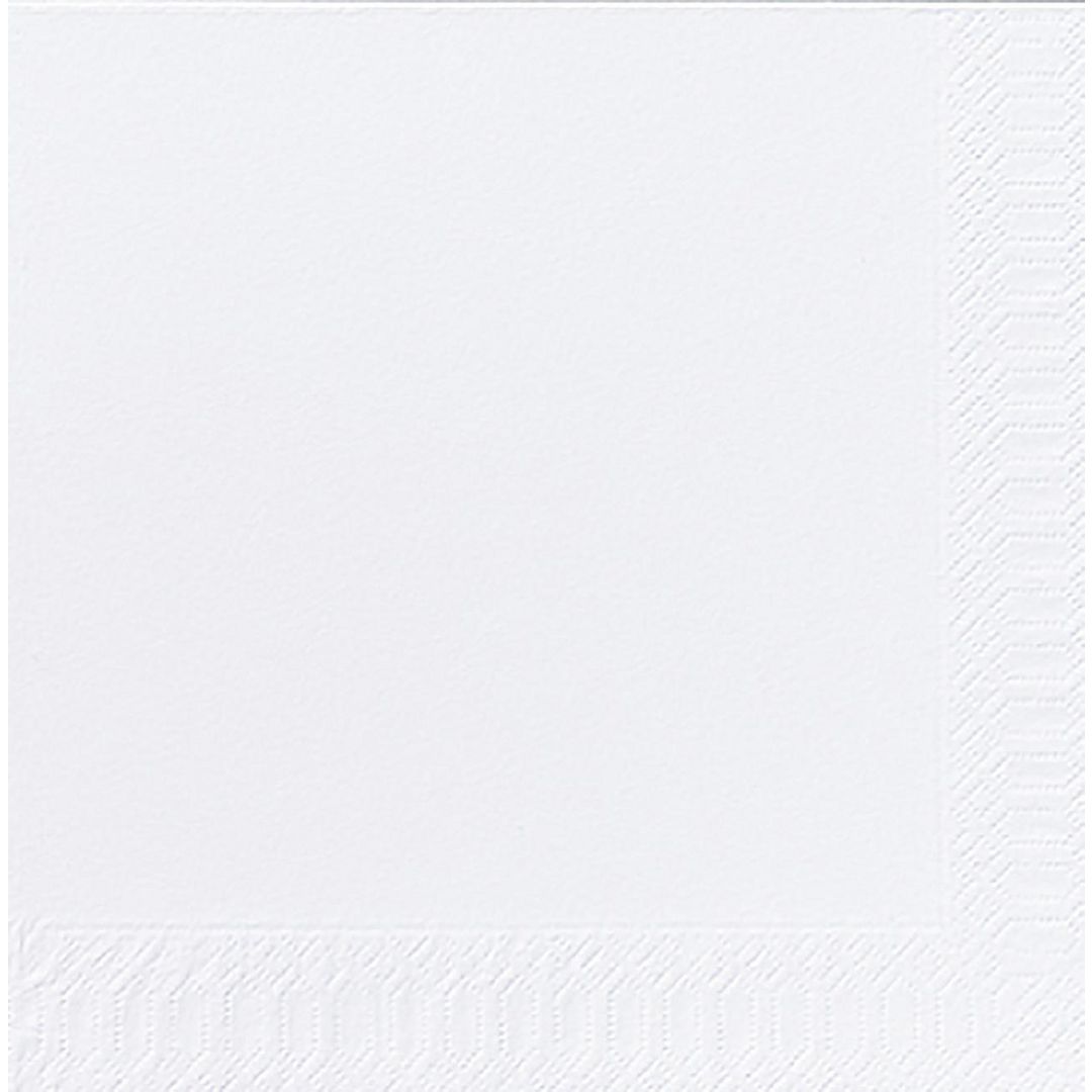 DUNI Servett 3-lagers, enfärgad, ¼-vikt, 40 cm, vit 125/fp | Kök och servering - Servetter och dukar - Servett - 3-lagers | Kontorsexperten