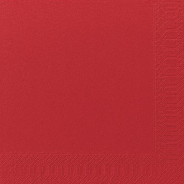 DUNI Servett 3-lagers, enfärgad, ¼-vikt, 40 cm, röd 125/fp | Kök och servering - Servetter och dukar - Servett - 3-lagers | Kontorsexperten