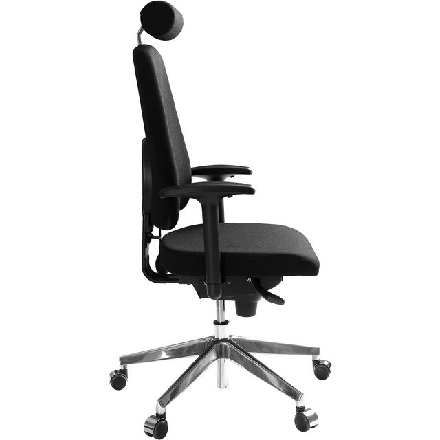 LANAB DESIGN Kontorsstol LD6340Deluxe svart u svankst | Kontorsmöbler och inredning - Stolar och sittmöbler - Kontorsstolar | Kontorsexperten