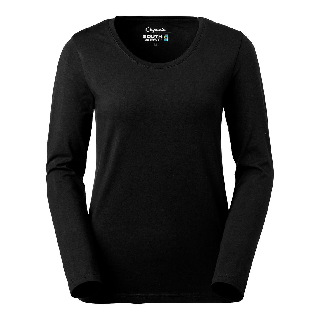 T-shirt långärmad Lily dam svart M | Yrkeskläder - T-shirts och toppar - T-shirts | Kontorsexperten