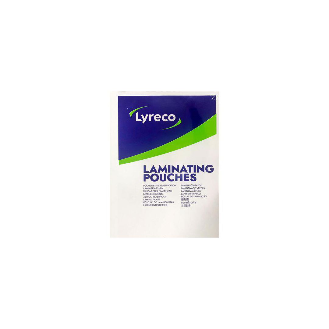 LYRECO Laminat 100mic A4 klar 100/fp | Kontorsmaskiner - Laminering - Laminat - A4 | Kontorsexperten