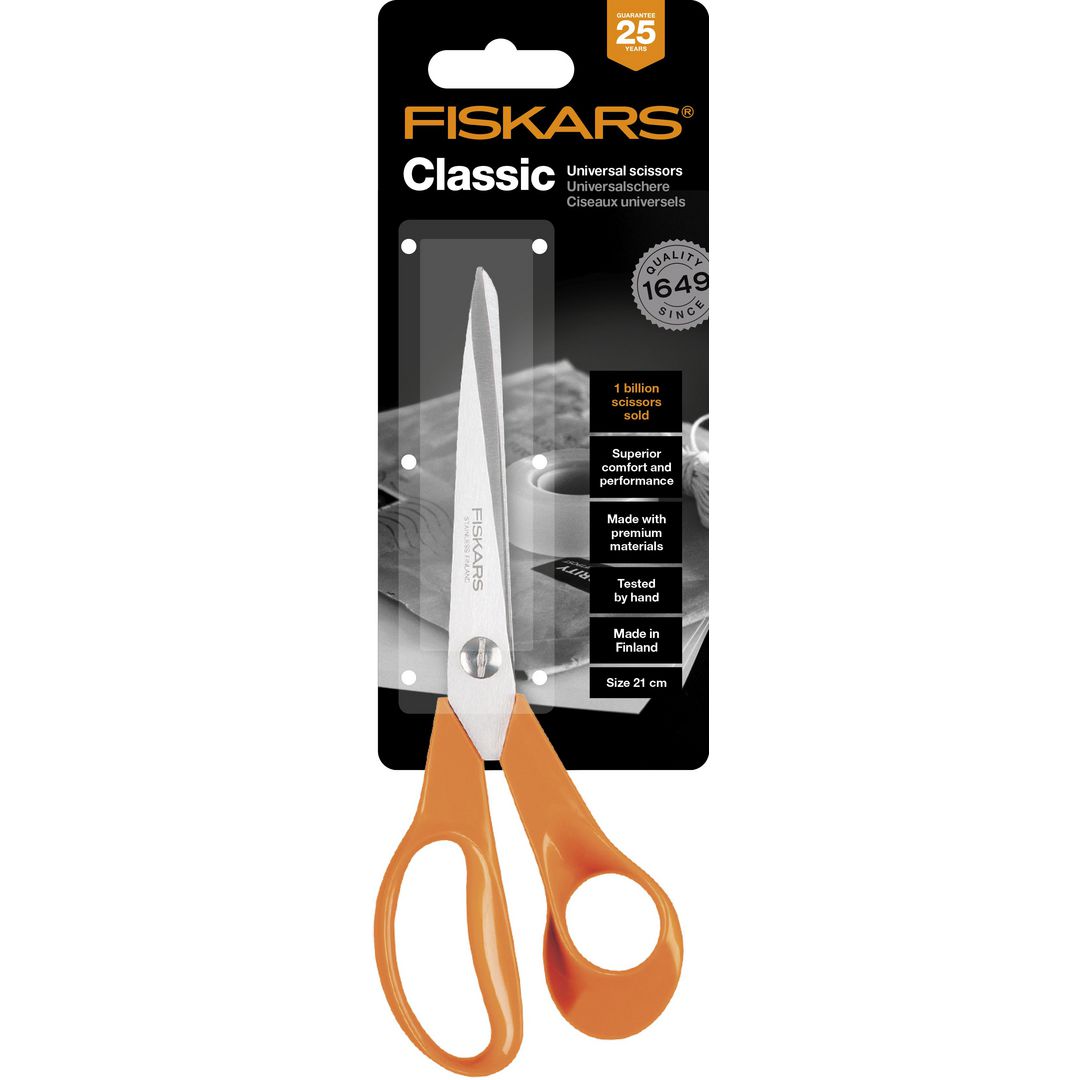 FISKARS Classic universalsax 21 cm | Kök och servering - Köksutrustning - Köksartiklar | Kontorsexperten