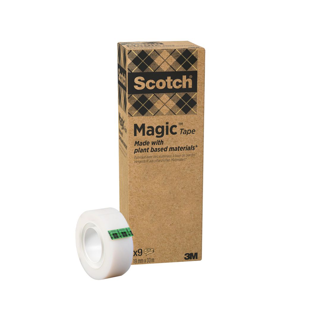 SCOTCH Magic tejp genomskinlig 19mm x 33m 9/fp | Kontorsmaterial - Tejp lim och häftmassa - Tejp - Dokument | Kontorsexperten