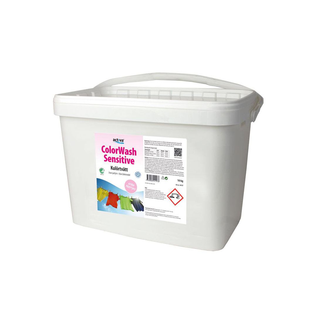 ACTIVA Tvättmedel ColorWash Sensitive 10kg | Städ och hygien - Tvättmedel och klädvård - Tvättmedel | Kontorsexperten