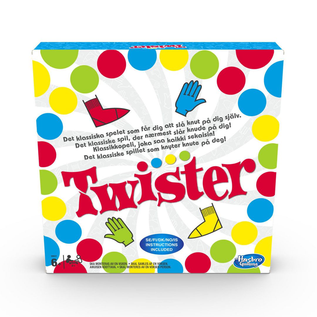 HASBRO GAMES Twister | Skola och förskola - Lekmaterial - Spel - Från 5 - 6 år | Kontorsexperten