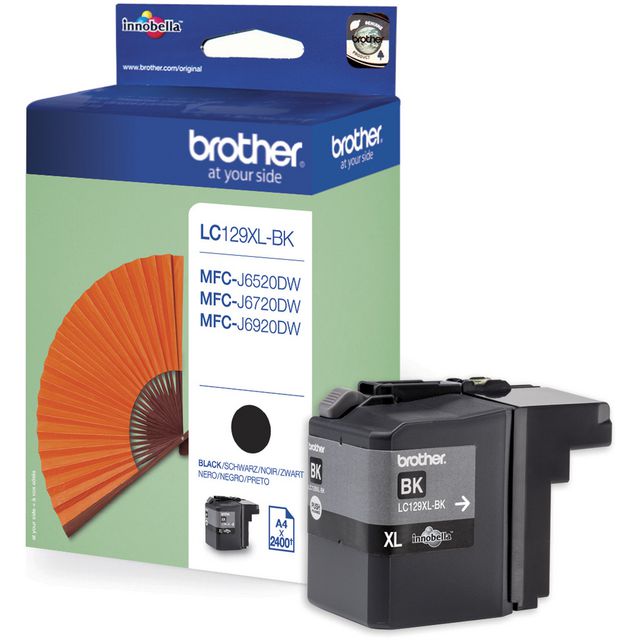 BROTHER Bläckpatron, LC129XL BK, LC-129XLBK, Innobella™, svart, singelförpackning, hög kapacitet | Toner och bläck - Bläckpatroner - Bläckpatroner Brother | Kontorsexperten