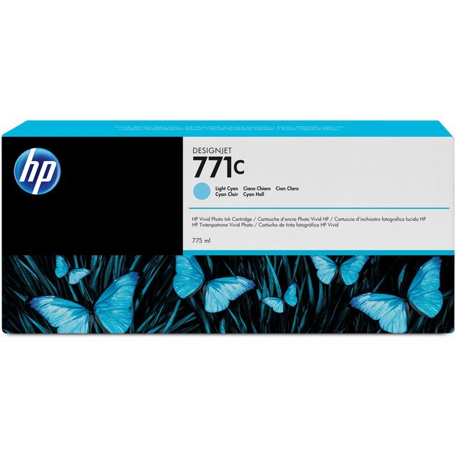 HP Bläckpatron B6Y12A 771C Ljuscyan | Toner och bläck - Bläckpatroner - Bläckpatroner HP | Kontorsexperten