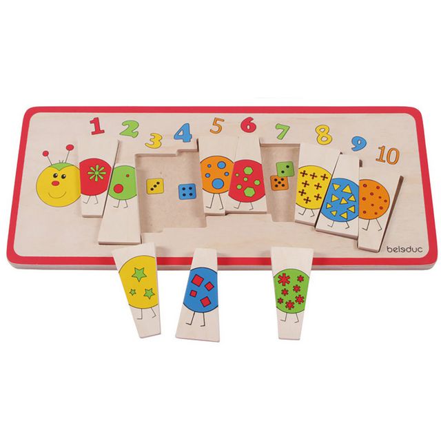 BELEDUC Pussel Siffror i trä | Skola och förskola - Lekmaterial - Pussel - Rampussel | Kontorsexperten