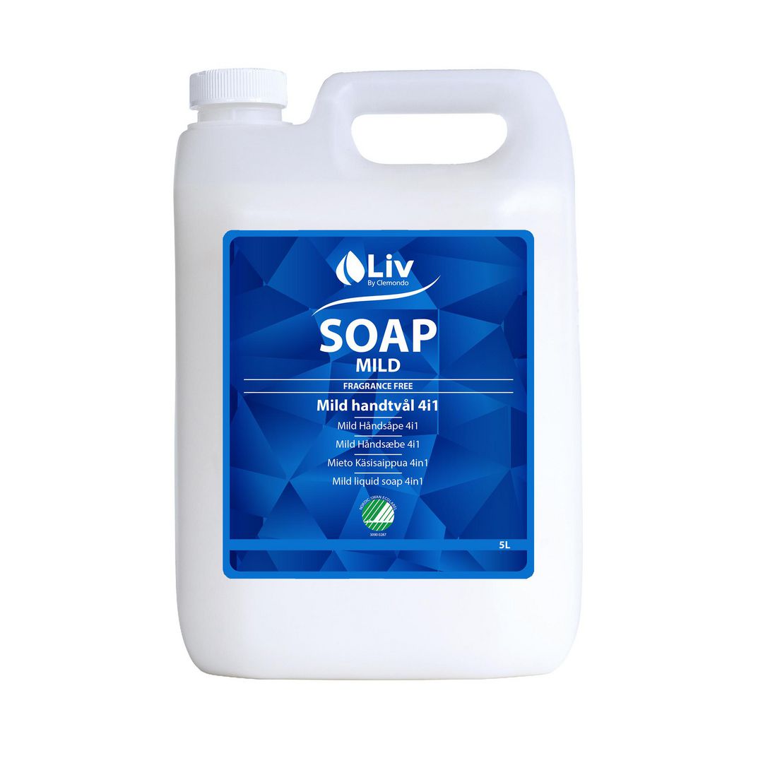 LIV Tvål Mild 4 i 1 5L | Städ och hygien - Tvål och hygien - Tvål - Flytande | Kontorsexperten