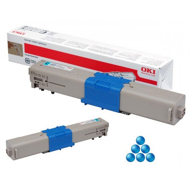 OKI Toner 46508715 Cyan | Toner och bläck - Tonerkassetter - Toner OKI | Kontorsexperten