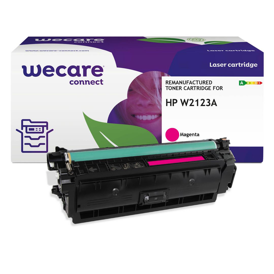 WECARE Toner HP W2123A 212A 4,5K magenta | Toner och bläck - Tonerkassetter - Toner WeCare | Kontorsexperten