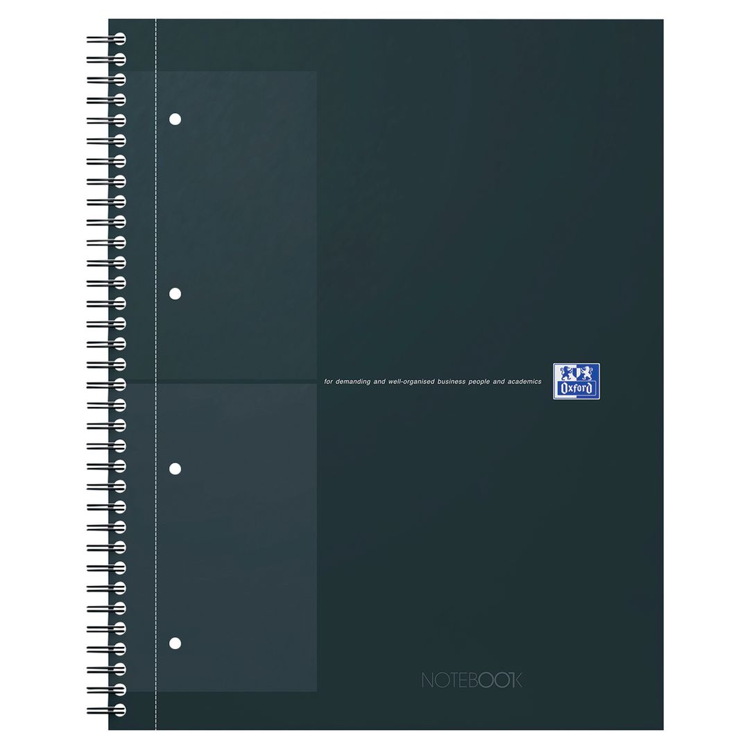 OXFORD Kollegieblock Oxford A4+ rut svart | Kontorsmaterial - Block och anteckningsböcker - Kollegieblock | Kontorsexperten