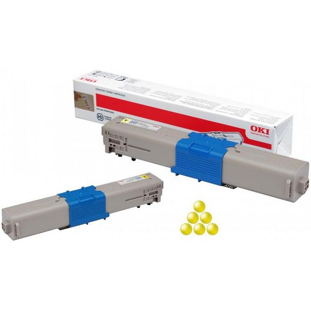 OKI Toner 46508713 Gul | Toner och bläck - Tonerkassetter - Toner OKI | Kontorsexperten