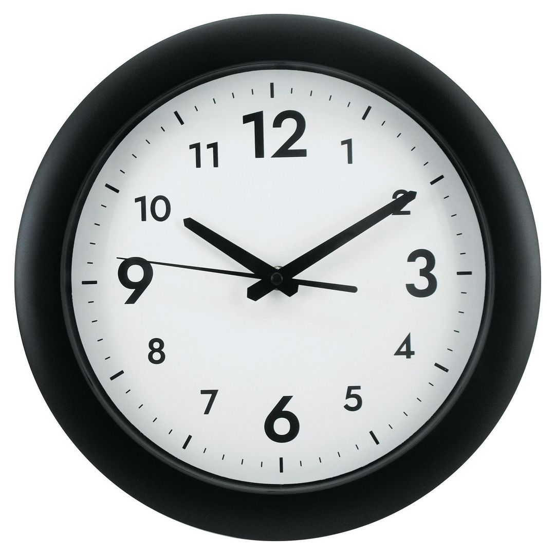Väggklocka Alba Easytime ø30cm svart | Kontorsmöbler och inredning - Väggur - Väggur | Kontorsexperten