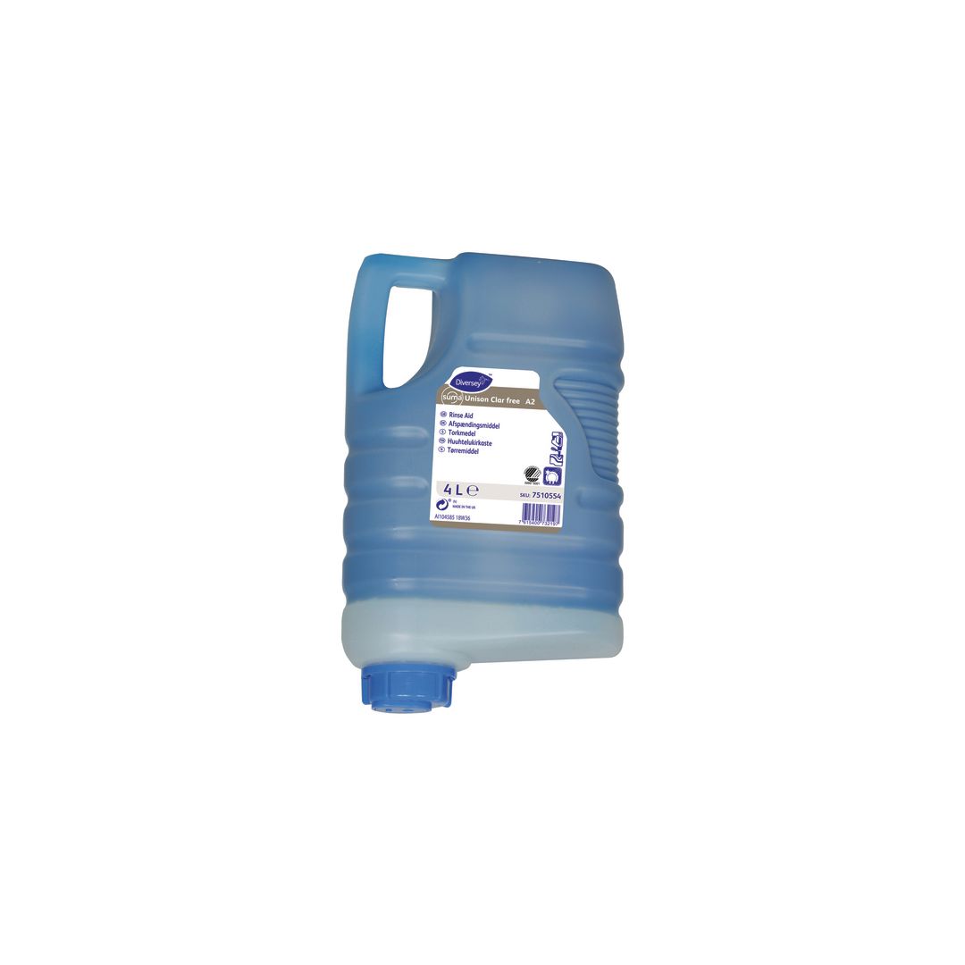 DIVERSEY Torkmedel Unison Clar free A2 4L | Städ och hygien - Diskrengöring - Torkmedel och sköljmedel | Kontorsexperten